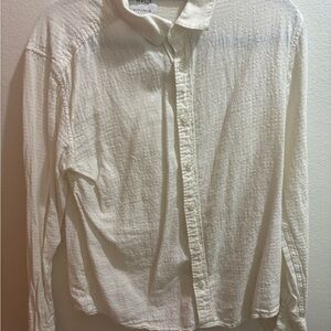 RVCA Cream Dress Shirt for Men